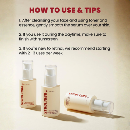 KSecret Seoul 1988 Serum: Retinal Liposome 2% + Black Ginseng 30ml