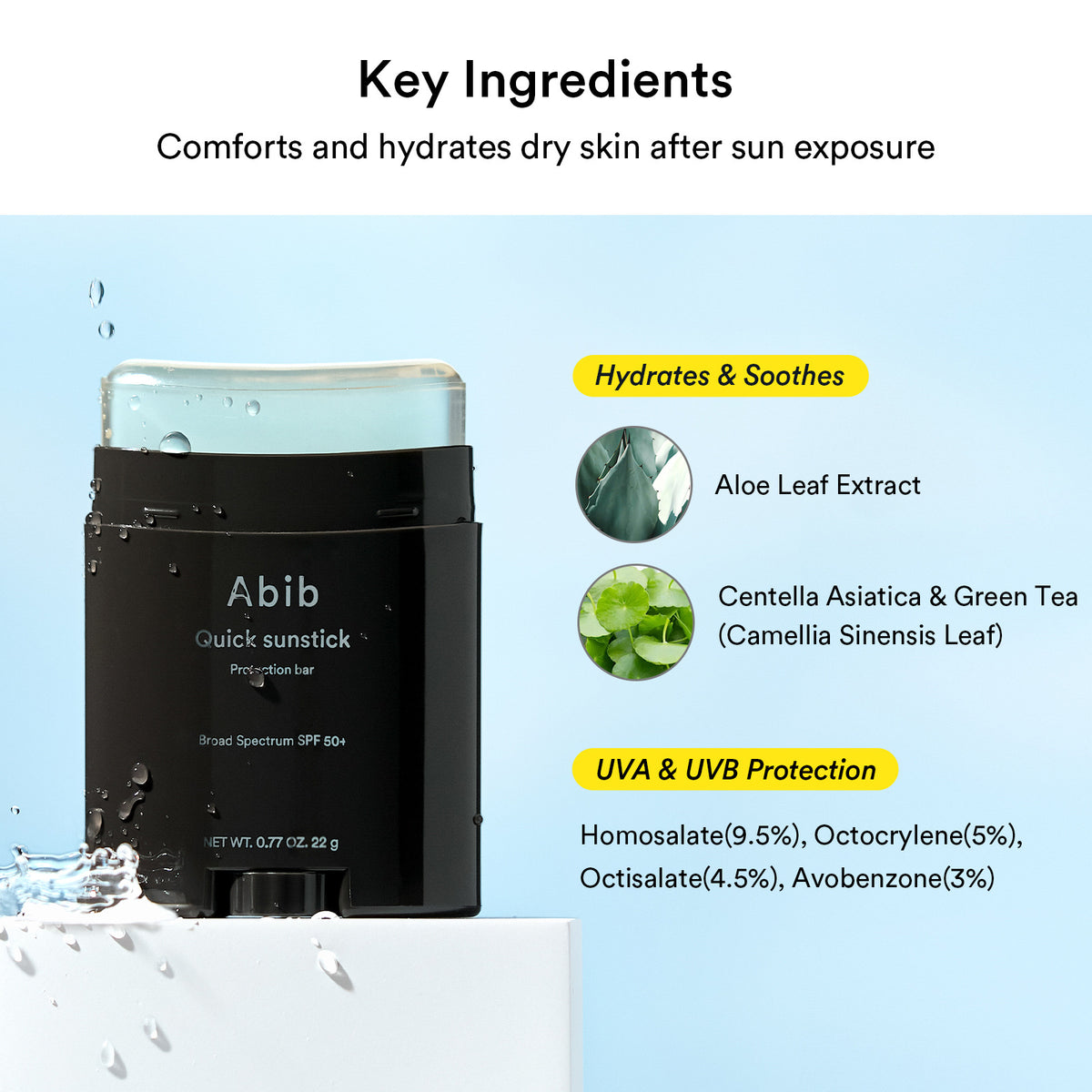 Abib™ Quick Sunstick Protection Bar SPF50+ PA++++ 22g