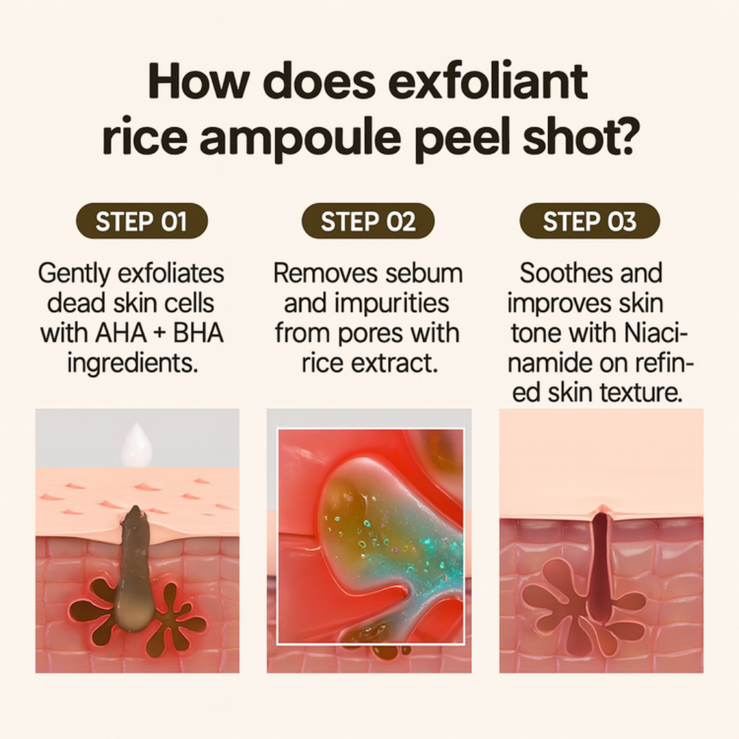 Dr.Melaxin® Peel Shot | Glow Exfoliant Rice Ampoule 80ml