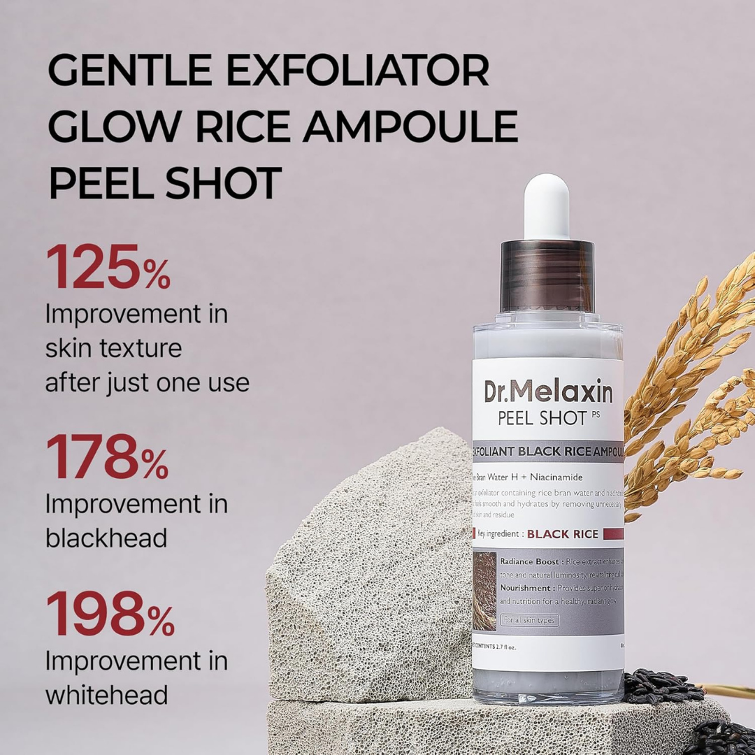 Dr.Melaxin® Peel Shot | Glow Exfoliant Rice Ampoule 80ml